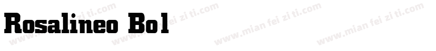 Rosalineo Bold字体转换